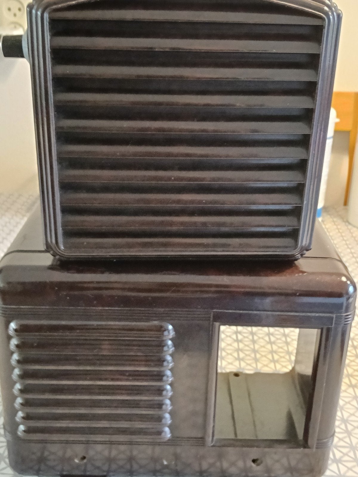 Vintage Bakelieten Radio Kastje en Luidspreker Kastje, Ophalen of Verzenden