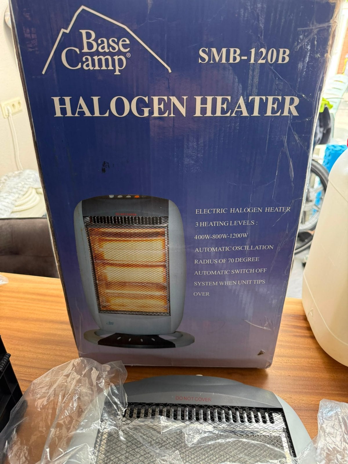 Base camp Camping kachel, Huis en Inrichting, Kachels, Ophalen, Gebruikt, Overige soorten, Elektrisch