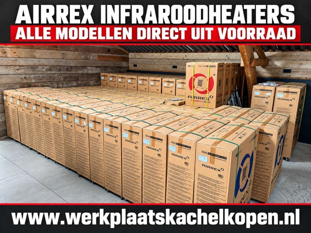 Airrex infrarood Heater Verwarming Kachel Diesel VOORRAAD, Hoog rendement (Hr), Rex Nordic, Nieuw, Mustanlahteentie 24 A - Finland