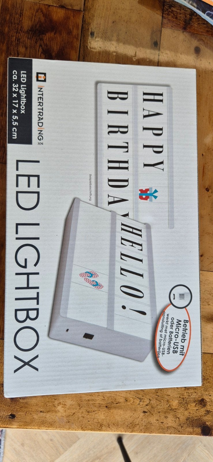 LED Lightbox met 105 letters en symbolen, Ophalen of Verzenden, Nieuw, Overige typen