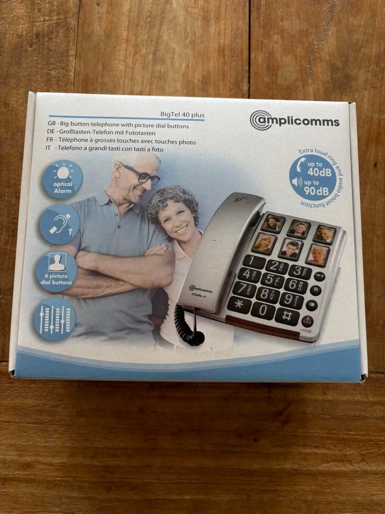 seniorentelefoon met fototoetsen, Ophalen