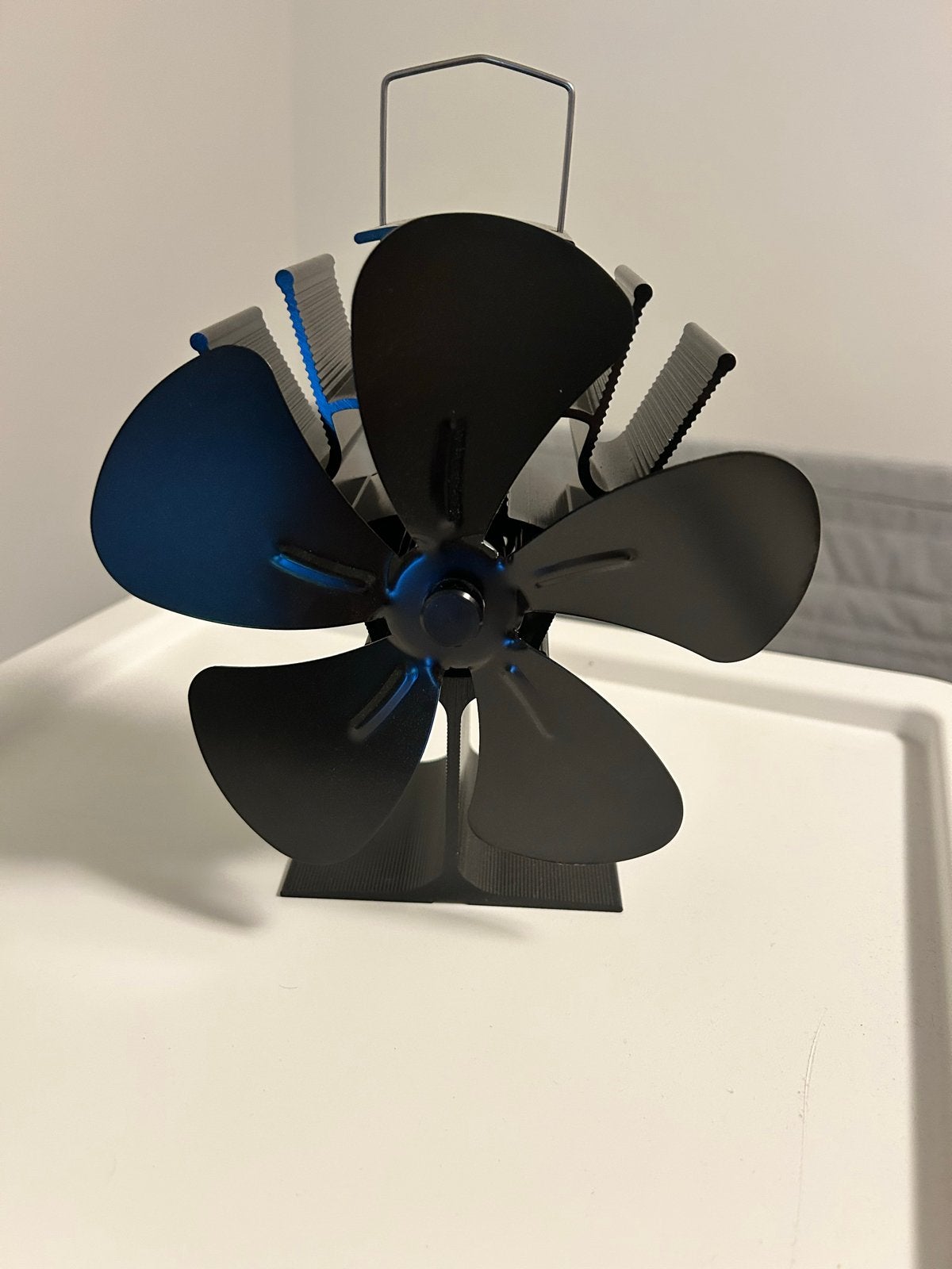 Kachelventilator - Zwart, Verzenden, Zo goed als nieuw, Vrijstaand, Overige soorten