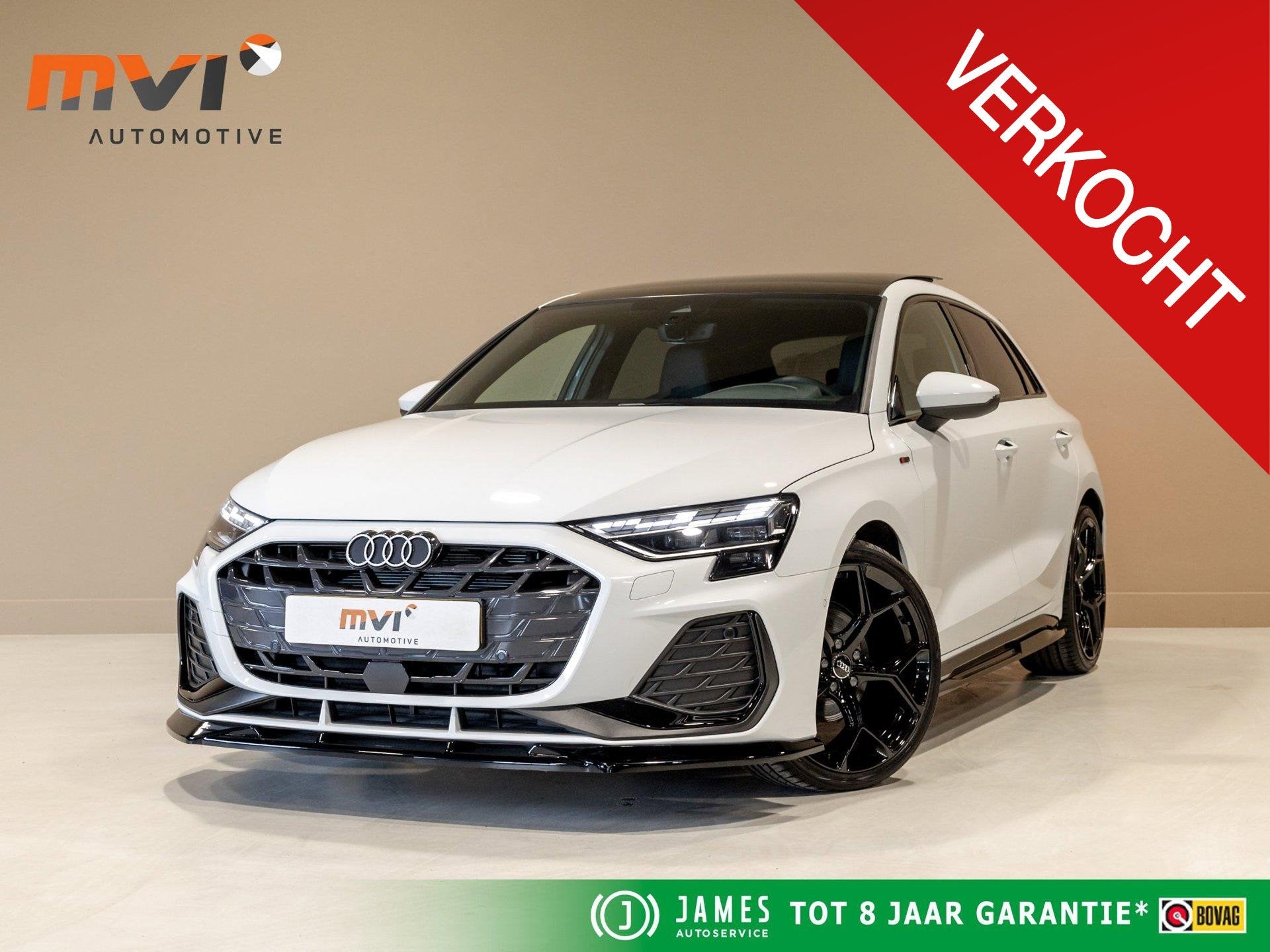 Audi A3 Sportback 35 TFSI 2x S-Line edition / 150pk / Maxton, 1300 kg, 4 cilinders, Wit, Bedrijf