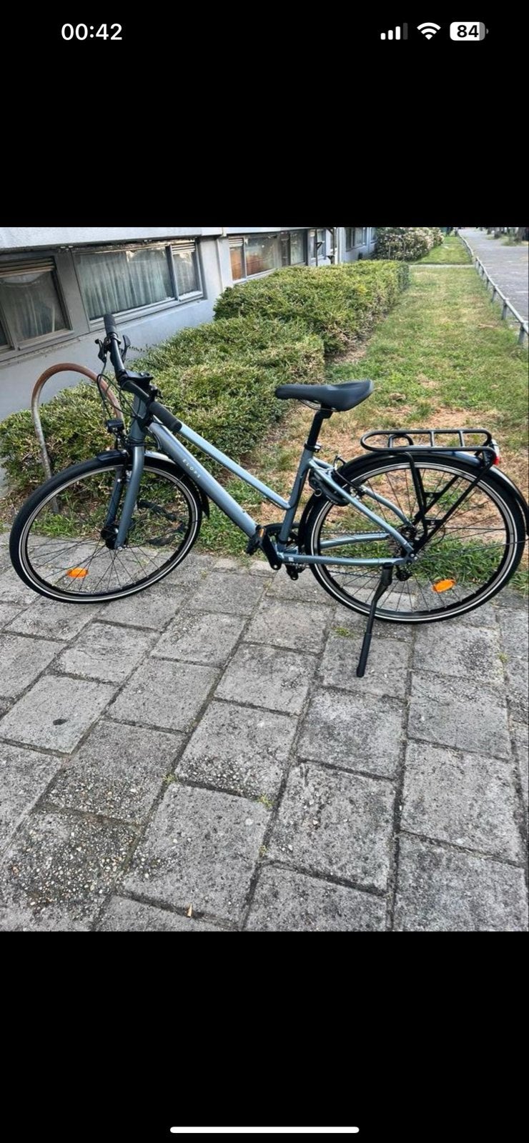 Stadsfiets voor lange afstanden 500 laag frame, (Extra) lage instap, Velgrem, Zo goed als nieuw, 50 tot 53 cm
