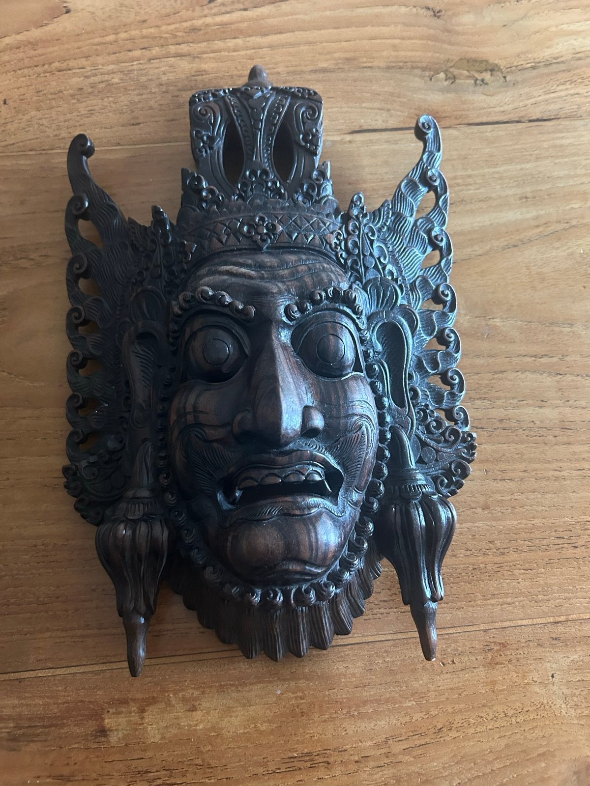 Handgesneden Balinees masker - Nyoman Seter Guang Bali, Bruin, Masker, Indonesië, Gesneden