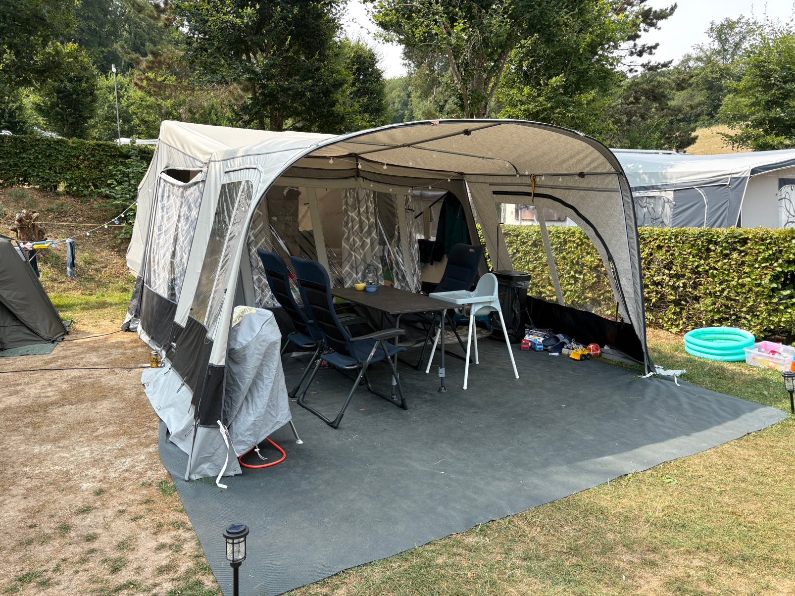 Vouwwagen Camp-let Isabella bouwjaar 2019, Caravans en Kamperen, Ophalen, Zo goed als nieuw, Tot en met 4