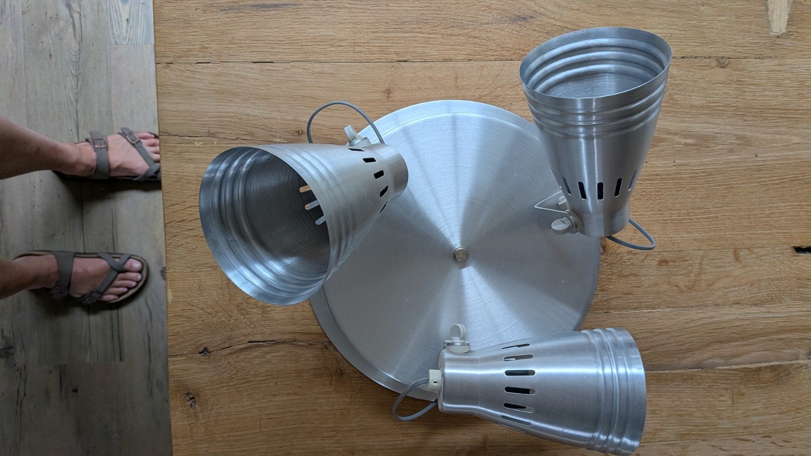 IKEA KRAMARE Plafondlamp met 3 Beweegbare Spots, Gebruikt, Verstelbaar, Plafondspot, Ophalen of Verzenden