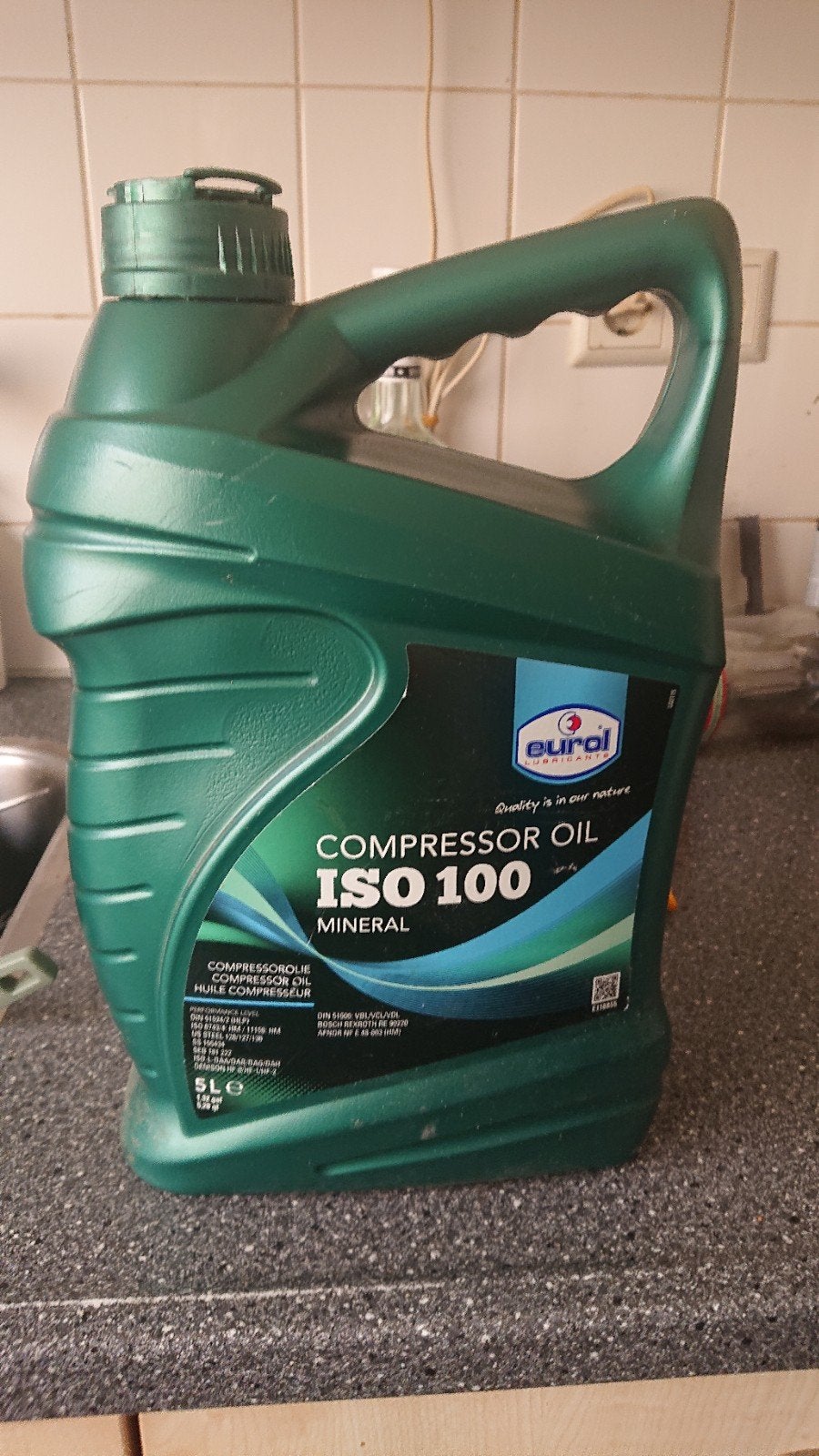Volle kan 5 liter compressorolie, Ophalen of Verzenden, Nieuw