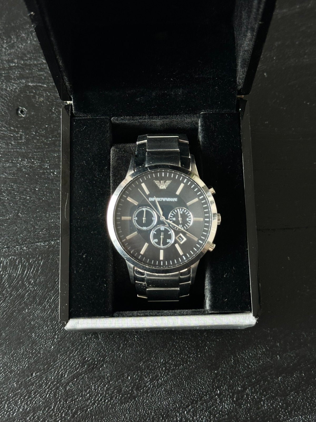 Armani horloge AR2460, Overige merken, Staal, Staal, Polshorloge