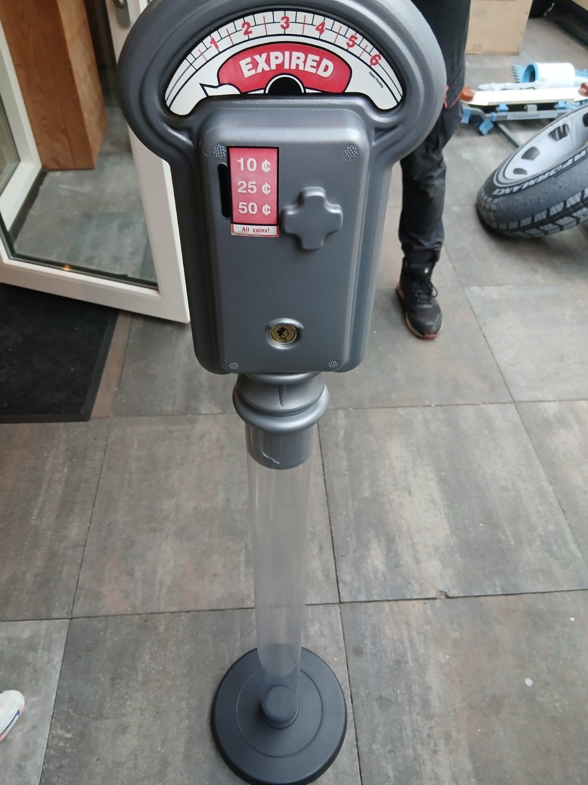 spaarpot parkeermeter, Verzamelen, Verzenden, Gebruikt