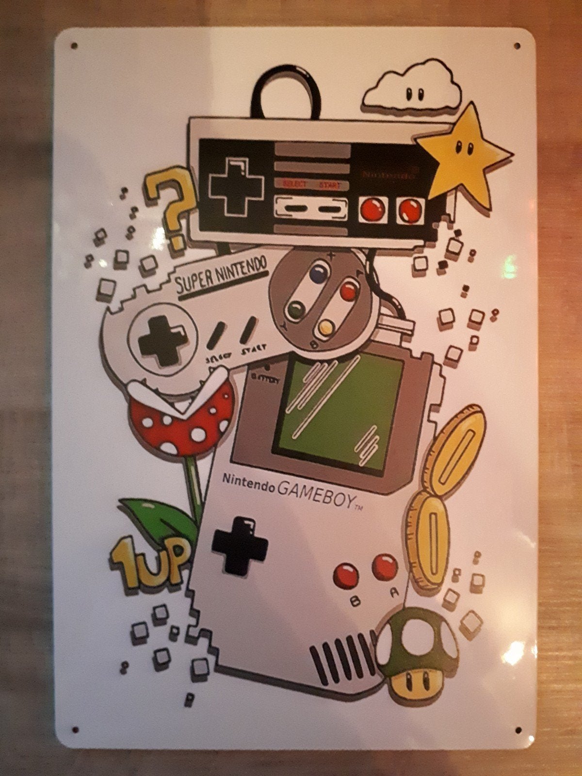 Nintendo Gameboy 20x30 cm Metalen Reclamebord, Verzenden, Nieuw, Reclamebord