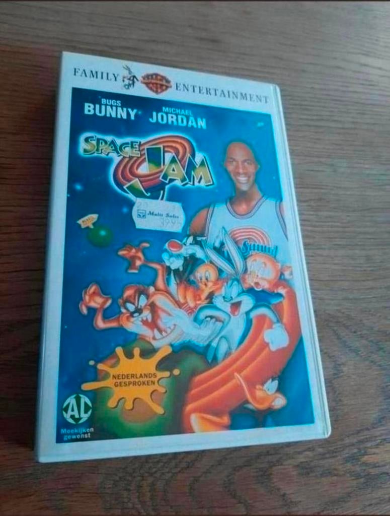 Space Jam videoband. Nederlands gesproken. Looney Tunes, Alle leeftijden, Ophalen of Verzenden, Gebruikt, Kinderprogramma's en -films