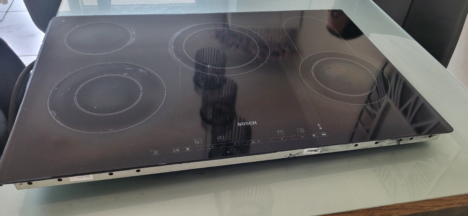 Bosch inductie kookplaat, Ophalen, 4 kookzones, Zo goed als nieuw, Inbouw