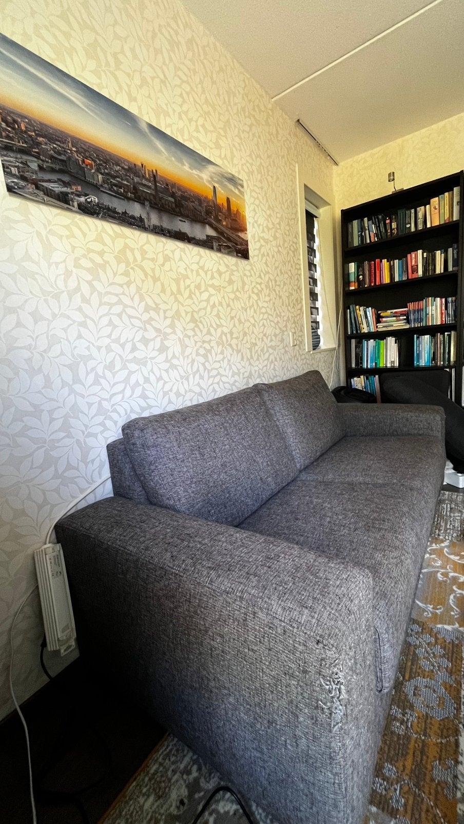 Comfortabele twee--persoonsbank, Ophalen, Gebruikt, 150 tot 200 cm, Tweepersoons