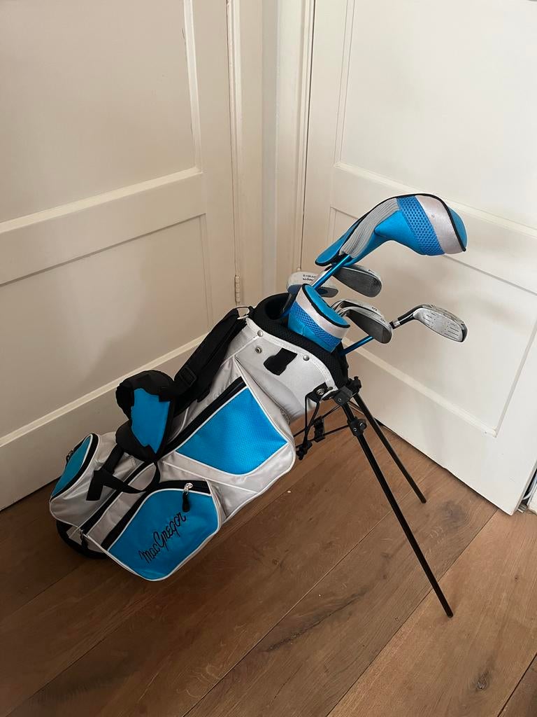 MacGregor kinder golfset 8-12jaar (blauw), Ophalen of Verzenden, Gebruikt, Set, Overige merken