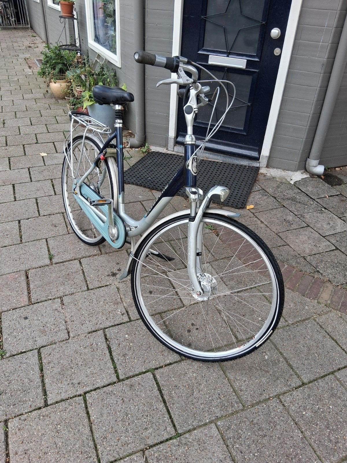 GAZELLE DAMESFIETS FRAMEMAAT 58/28.7VERS.  80.00 EURO!!!!!!!, Ophalen, Versnellingen, 56 cm of meer, Zo goed als nieuw