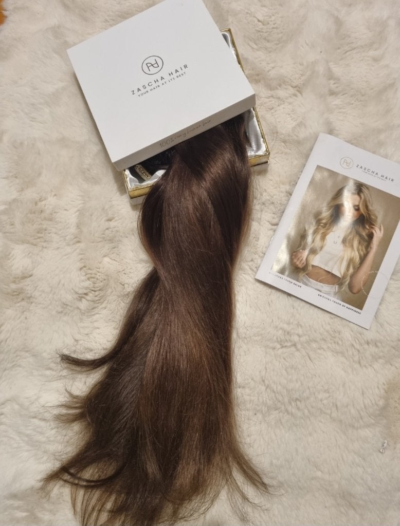 Clip in extensions, Verzenden, Zo goed als nieuw, Pruik of Haarverlenging