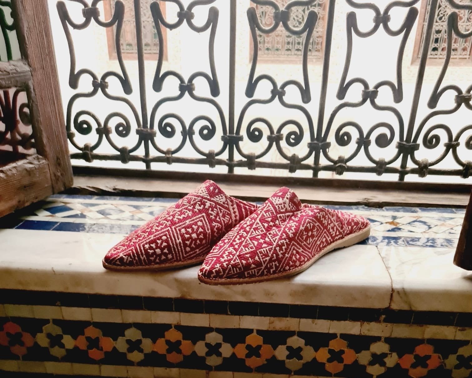 Marokkaanse Arabische stijl slippers - Maat 40, Slippers, Nieuw, Ophalen of Verzenden, Rood