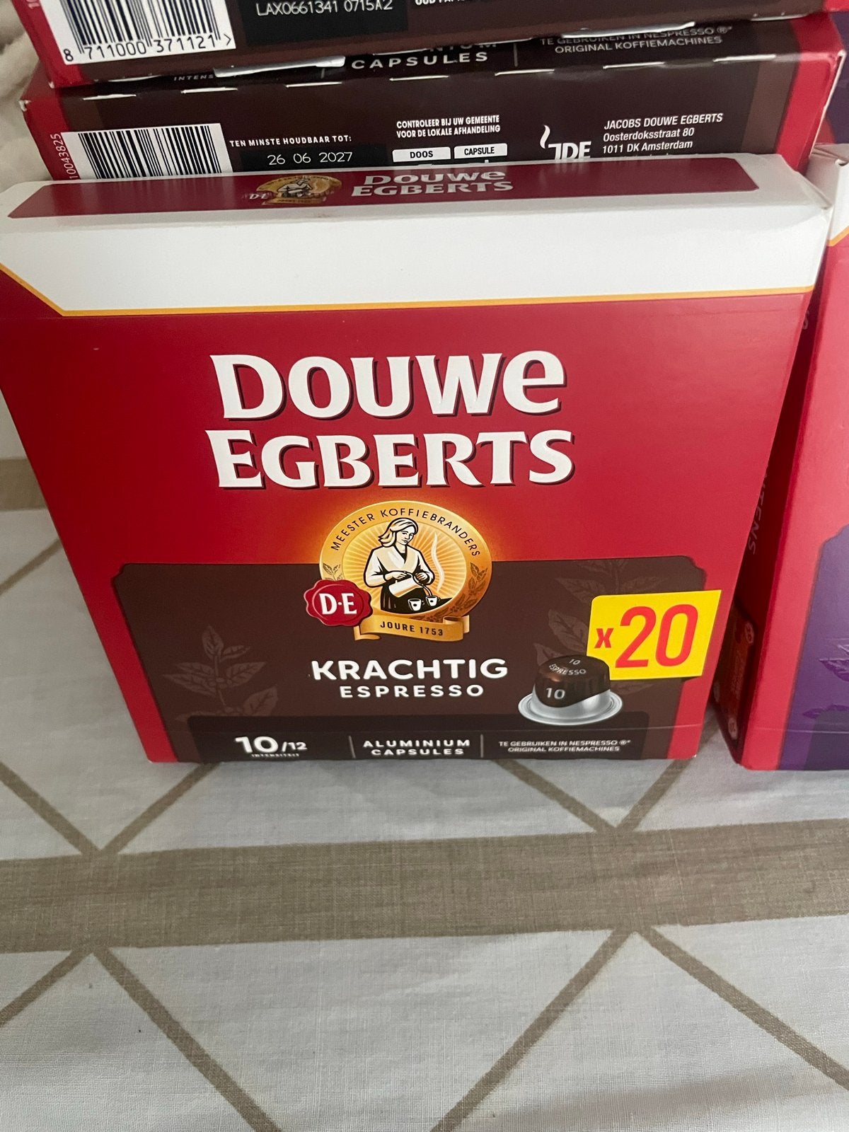 Douwe egberts cups 9 doosjes krachtig espresso €25, Ophalen of Verzenden