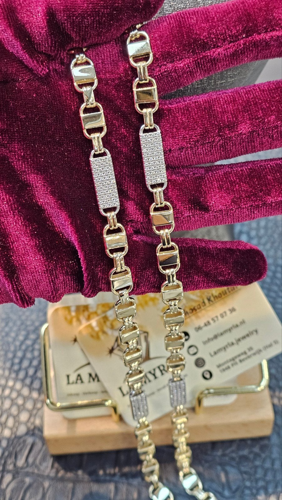 Prachtige Kingsley 14k gouden ketting 70.6 gram nieuw!, Ophalen of Verzenden, Nieuw, Goud, Goud