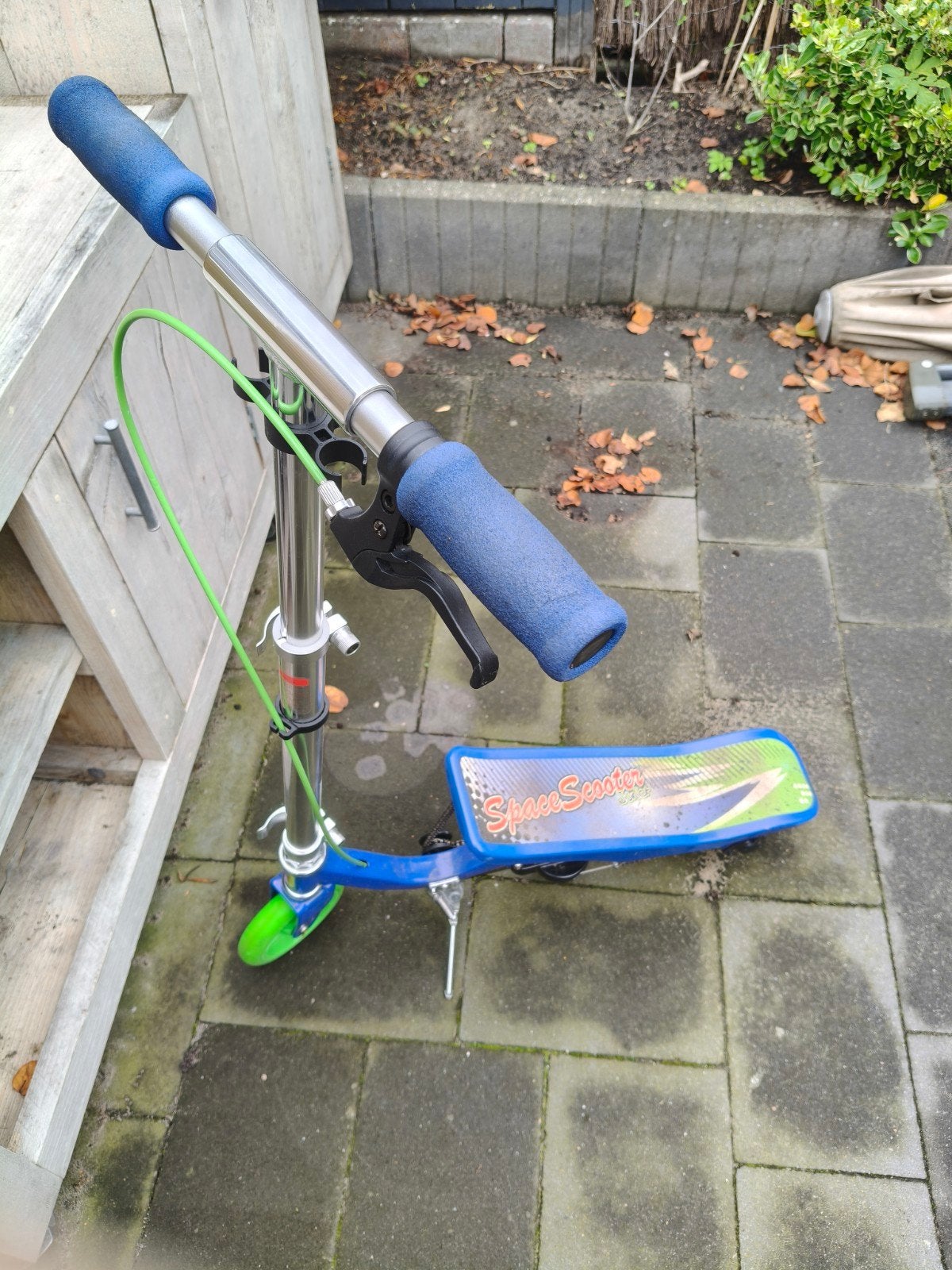 Space Scooter - Blauw/Groen Step, Fietsen en Brommers, Ophalen, Gebruikt, Gewone step, Space Scooter