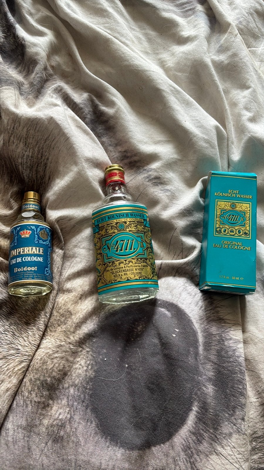 Vintage Eau de Cologne: 4711 en Imperiale Boldoot, Ophalen, Gebruikt