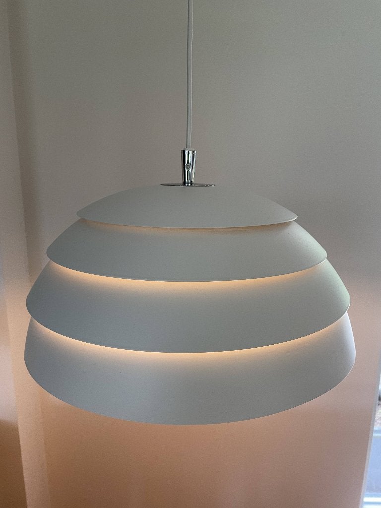 Scandinavische Belid Vintage hanglamp, Gebruikt, Scandinavisch, Metaal, E27 (groot)