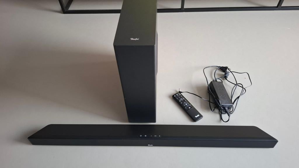 Teufel Cinebar 11 MK2 2.1 Soundbar met Subwoofer, Audio, Tv en Foto, Ophalen, Bluetooth, Zo goed als nieuw