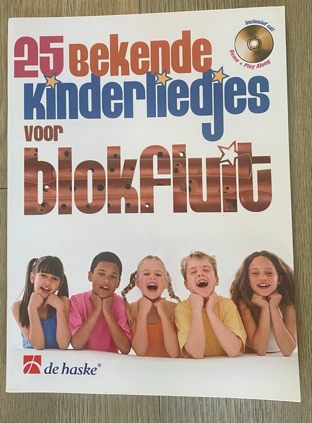 25 Bekende Kinderliedjes voor Blokfluit met CD - De Haske, Les of Cursus, Ophalen of Verzenden, Zo goed als nieuw, Blokfluit