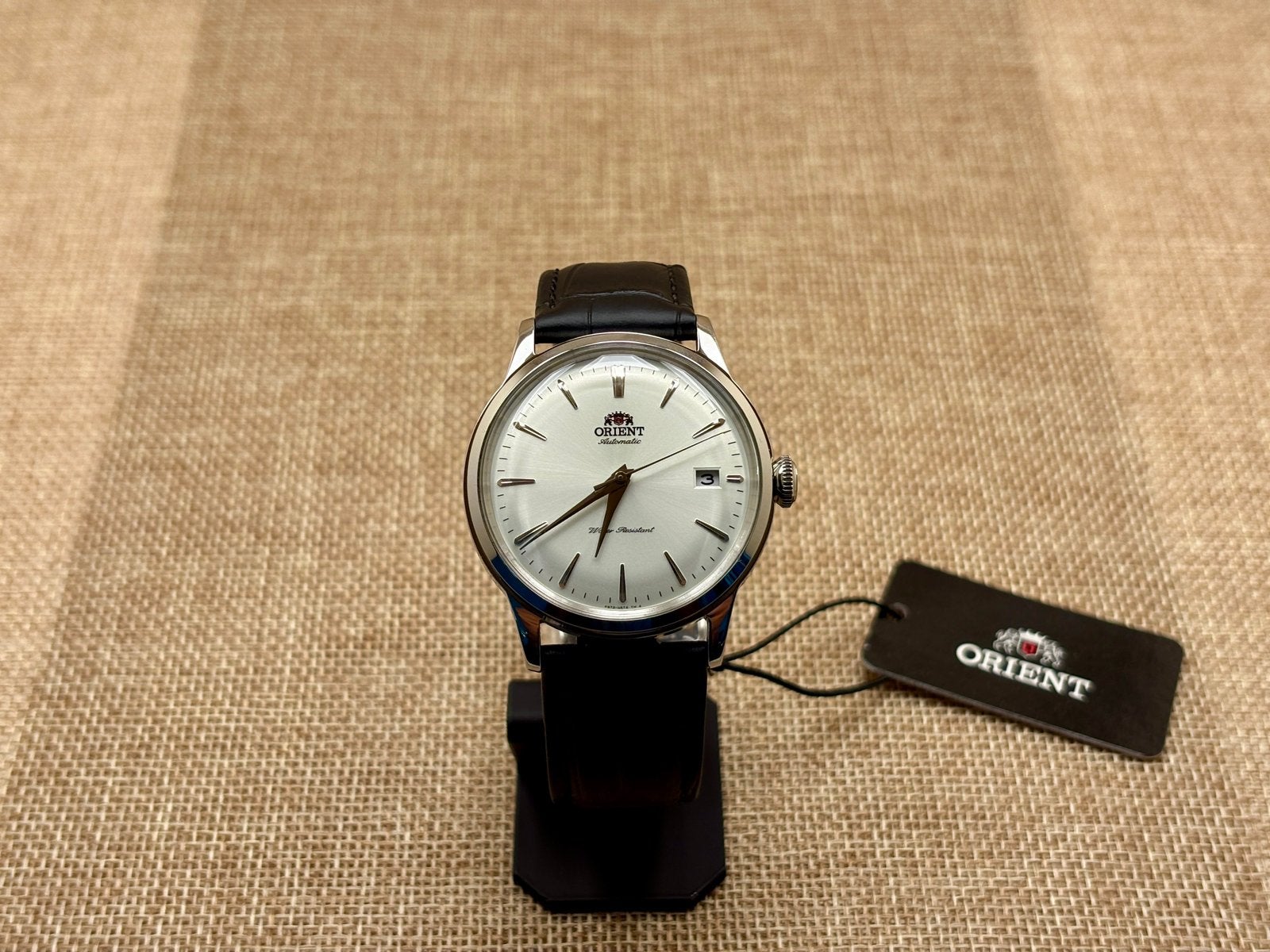 Orient Bambino Version 7 (38,4 mm) - RA-AC0M03S, Overige merken, Leer, Staal, Polshorloge