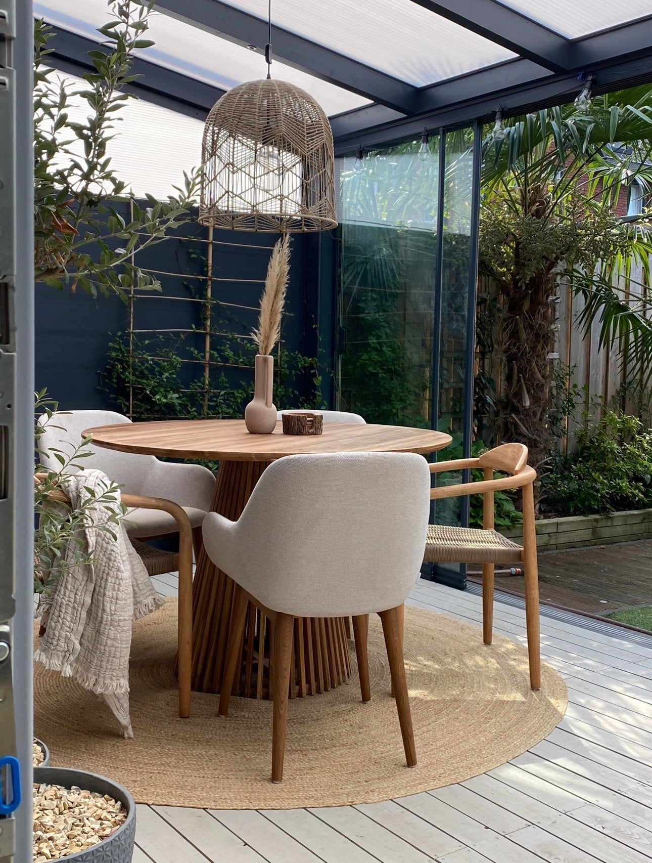 Complete Kave Home Jeanette set te koop, Ophalen, Zo goed als nieuw, Veranda