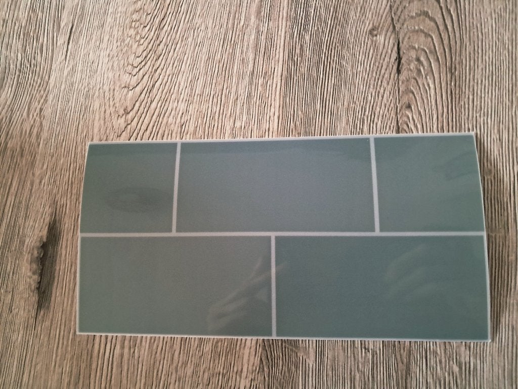 27x jade groene wandtegel stickers, Overige materialen, Wandtegels, Nieuw, 20 tot 40 cm
