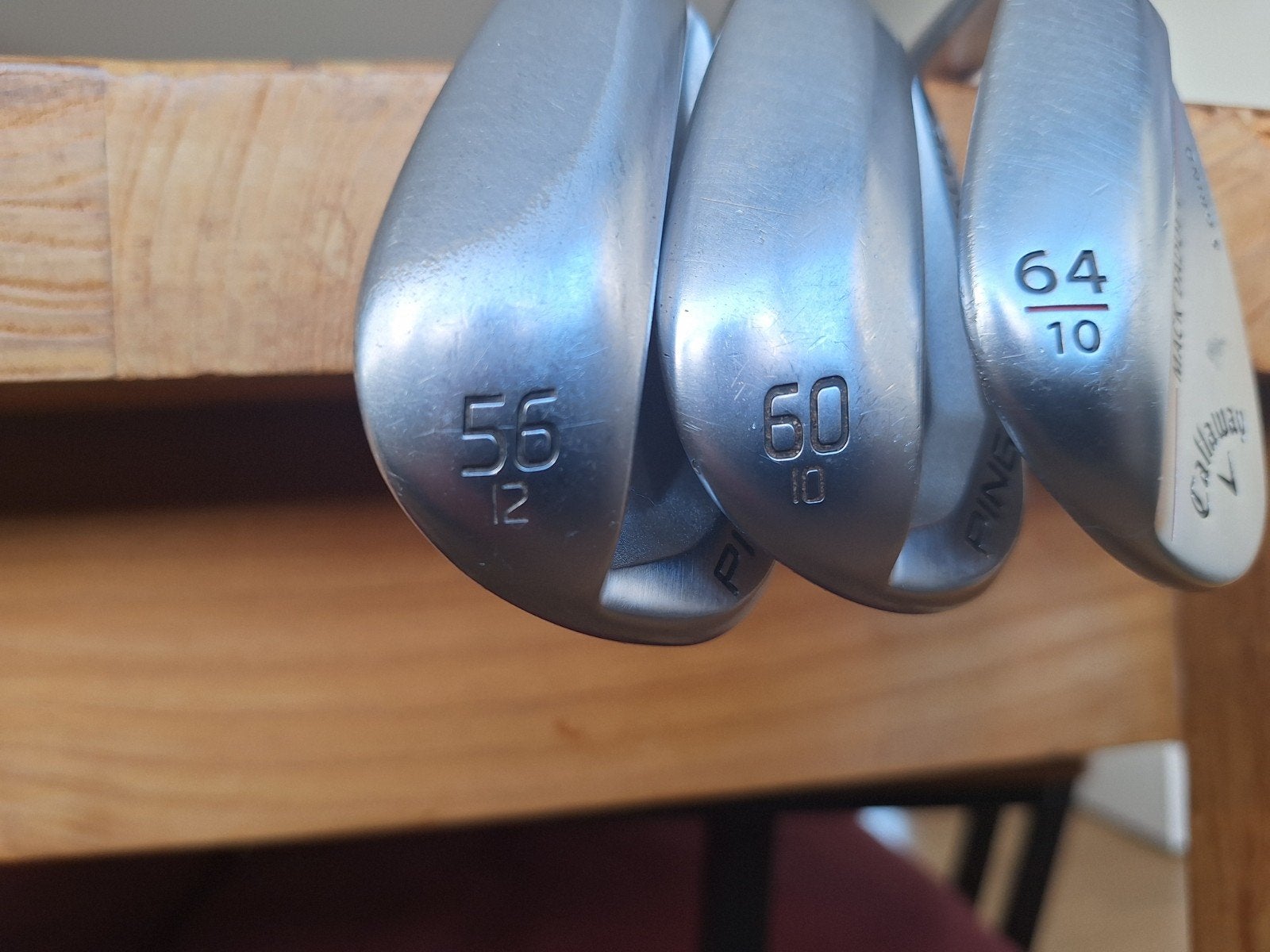 Golf Wedges Set: Ping (60, 56) & Callaway (64), Sport en Fitness, Ophalen, Gebruikt, Set, Ping
