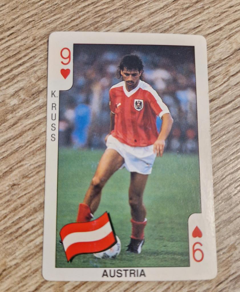 K. Russ Oostenrijk - Football Bubble Gum Dandy 1990, Ophalen of Verzenden, Gebruikt, Buitenlandse clubs, Spelerskaart