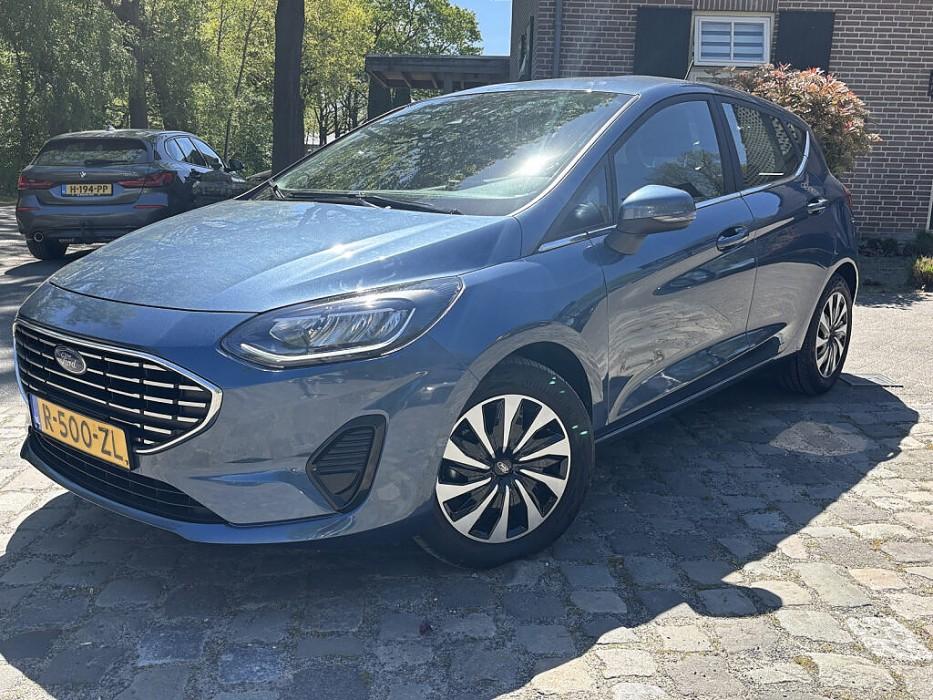 Ford Fiesta 1.0 125pk Hybrid Titanium ecc,navigatie,pdc,crui, Auto's, Ford, Voorwielaandrijving, 125 pk, Gebruikt, 1133 kg