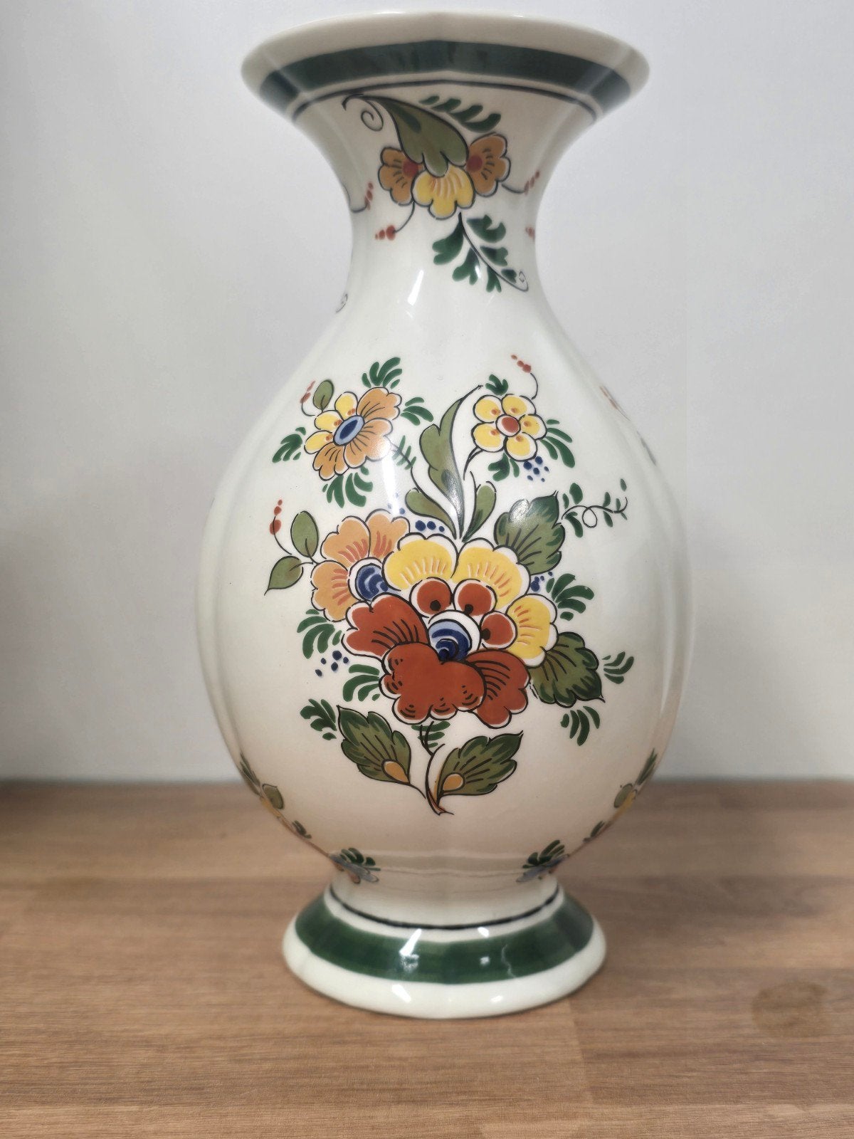 Delfts Polychroom Vaas Distel, Antiek en Kunst, Ophalen of Verzenden