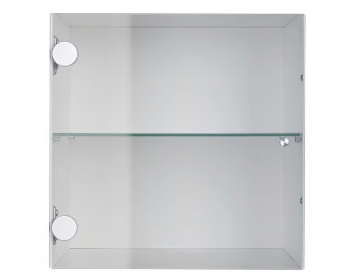 KALLAX inzet met vitrinedeur, 4 stuks - wit 33x33 cm, Minder dan 50 cm, Ophalen of Verzenden, Zo goed als nieuw, Minder dan 100 cm