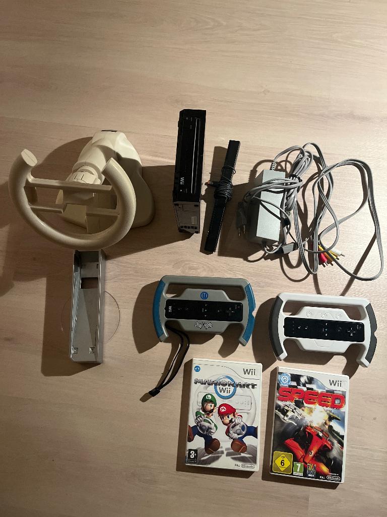 Nintendo Wii Race Set!, Spelcomputers en Games, Ophalen, Racen en Vliegen, 2 spelers, Zo goed als nieuw