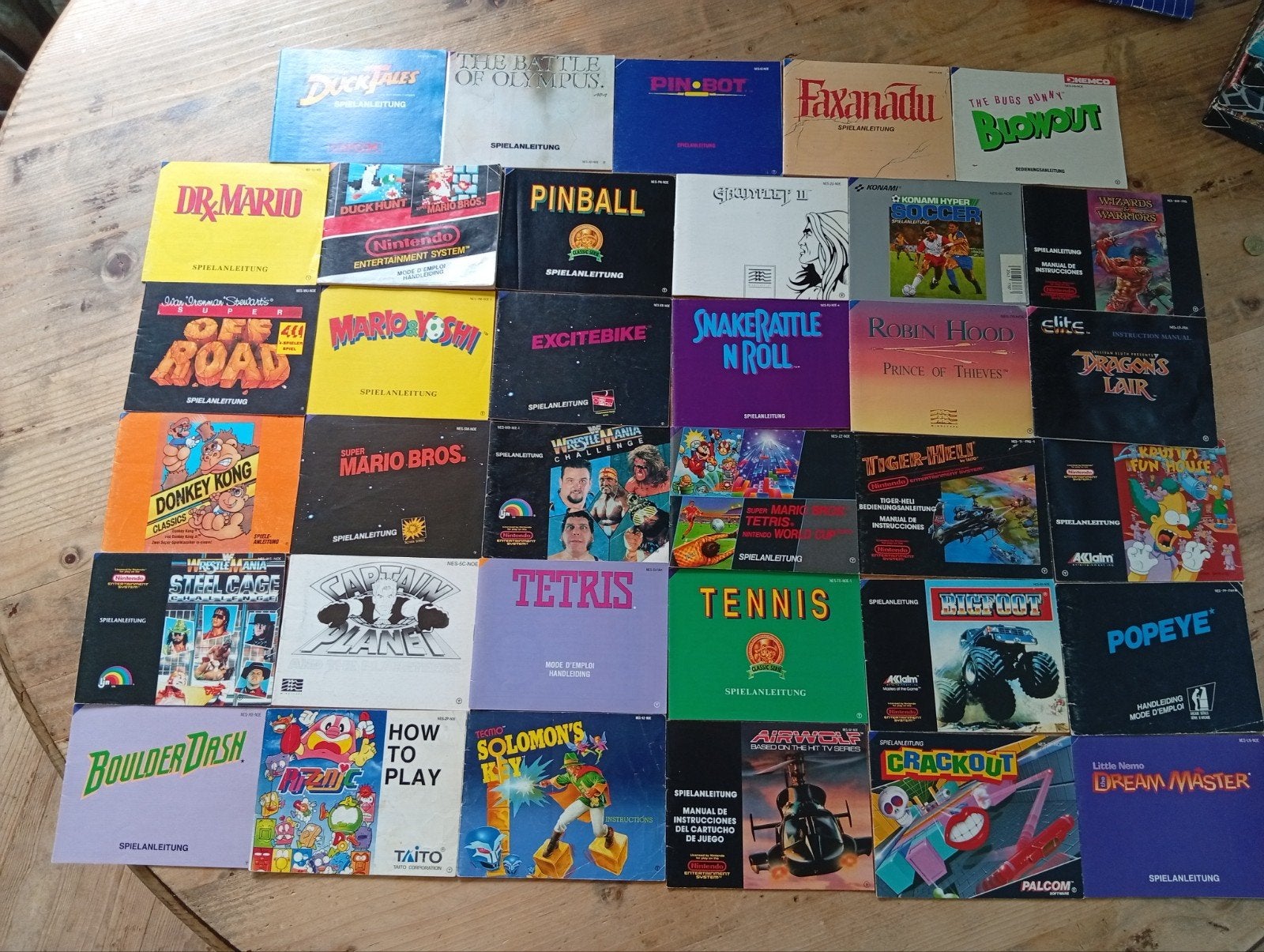 35 Nintendo NES Boekjes/Handleidingen/Manuals in superstaat, Avontuur en Actie, 1 speler, Ophalen of Verzenden, Zo goed als nieuw