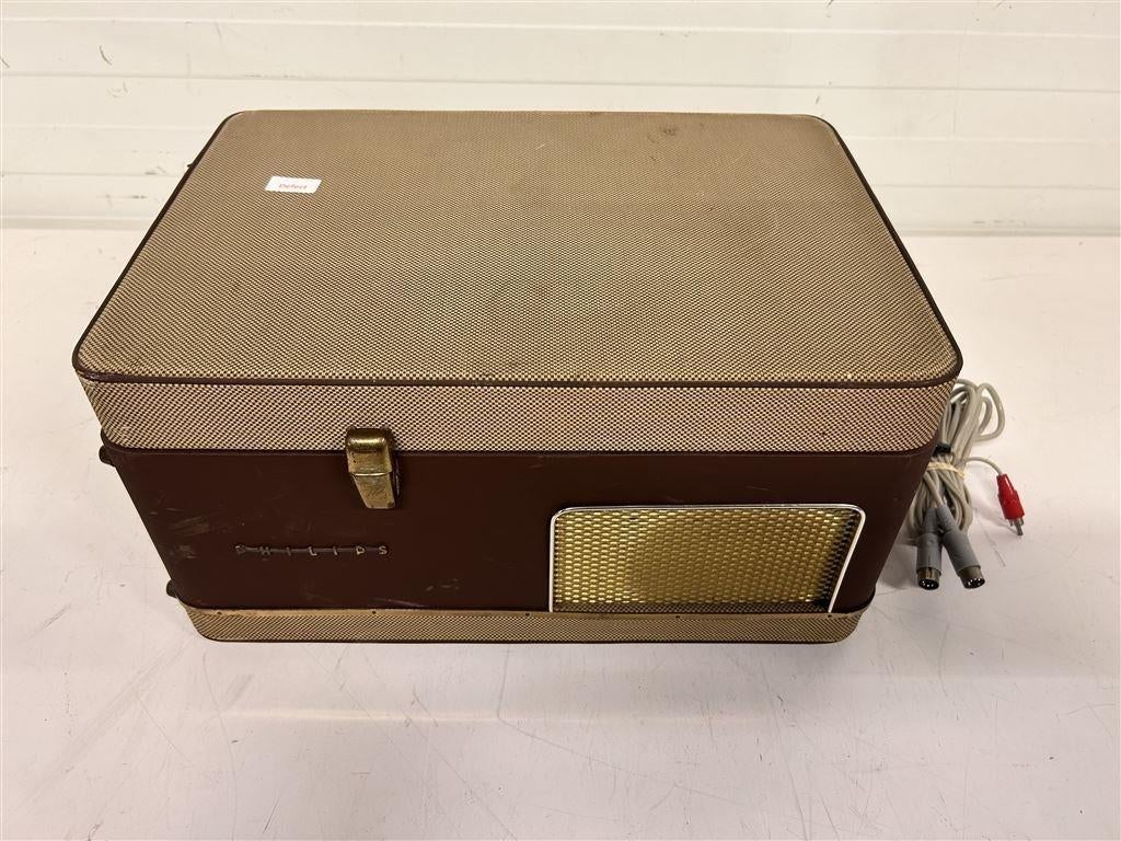 A7293. Phillips oude kofferbandrecorder, 50's, Audio, Tv en Foto, Bandrecorders, Bandrecorder, Ophalen of Verzenden