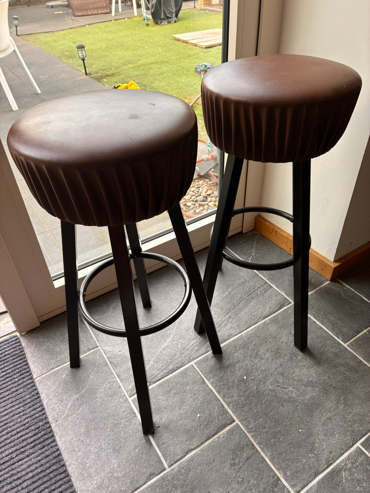 2 barkrukken, Ophalen of Verzenden, Zo goed als nieuw, 60 tot 90 cm