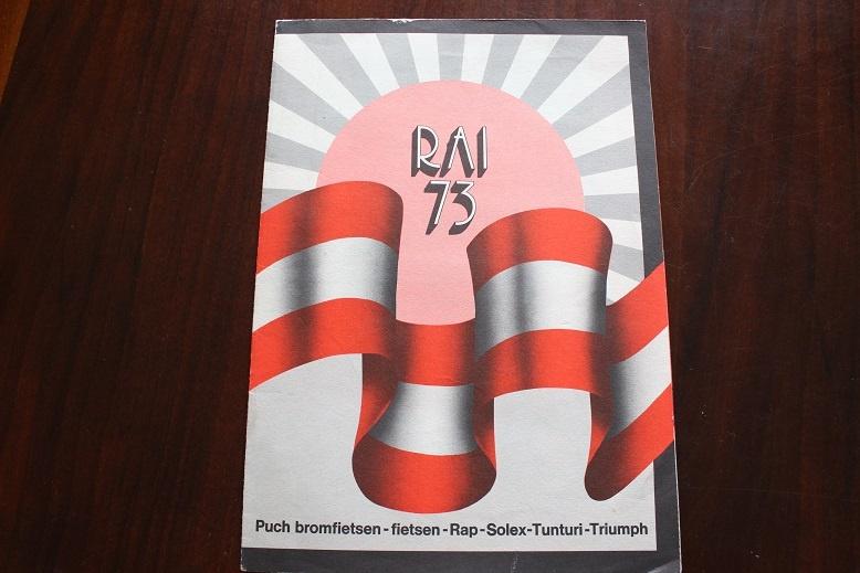 RAI 1973 bromfiets motorfiets folder Solex RAP Puch Maxi, Fietsen en Brommers, Ophalen of Verzenden, Gebruikt