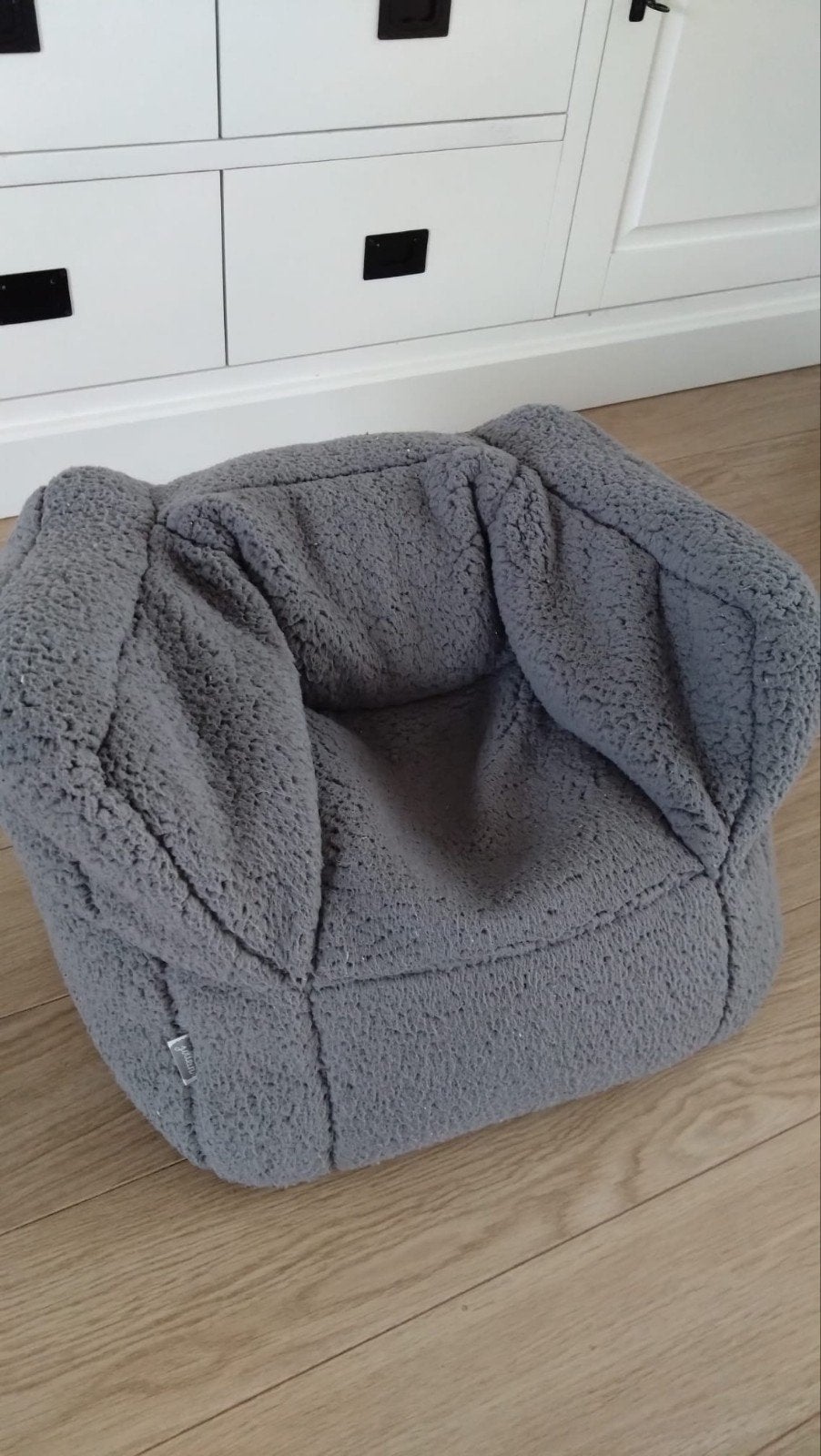 Teddy kinderstoel Jollein, Ophalen, Zo goed als nieuw, Grijs, Zitzakstoel