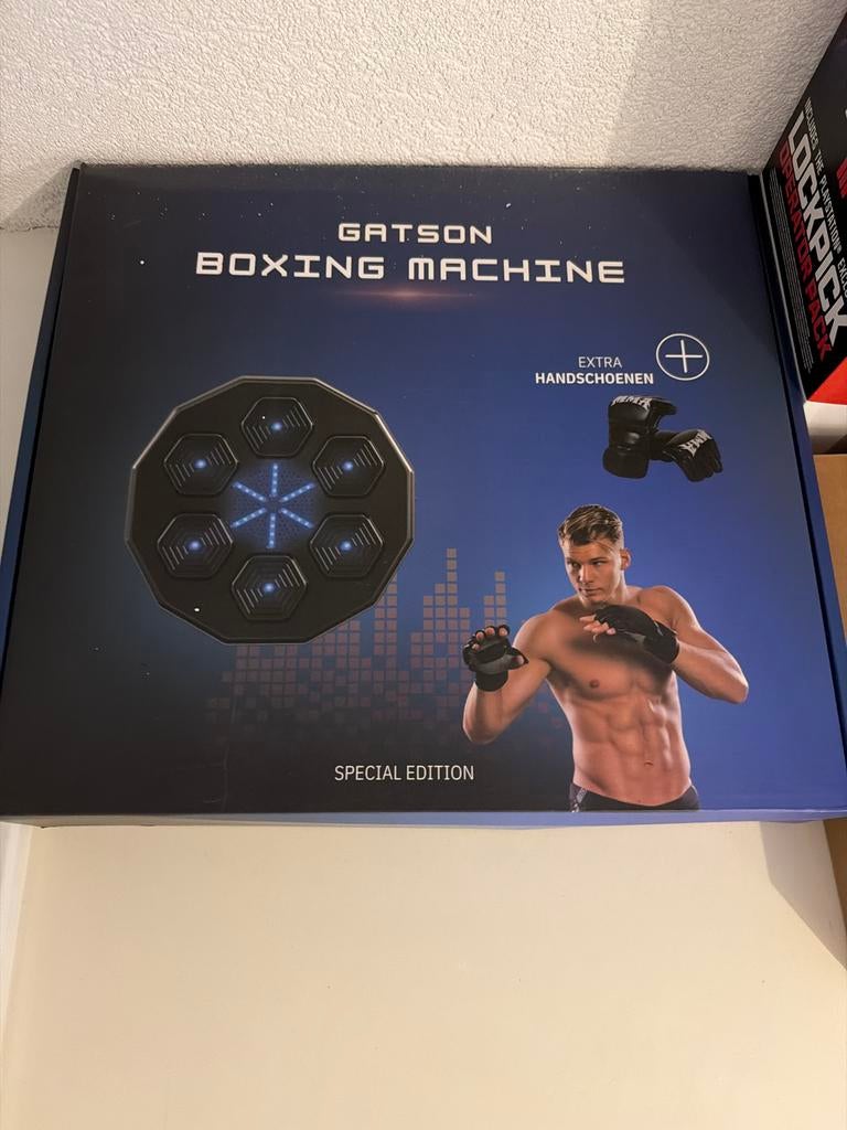 Gatson Boxing Machine - Special Edition met handschoenen, Sport en Fitness, Ophalen, Zo goed als nieuw, Boks-accessoire