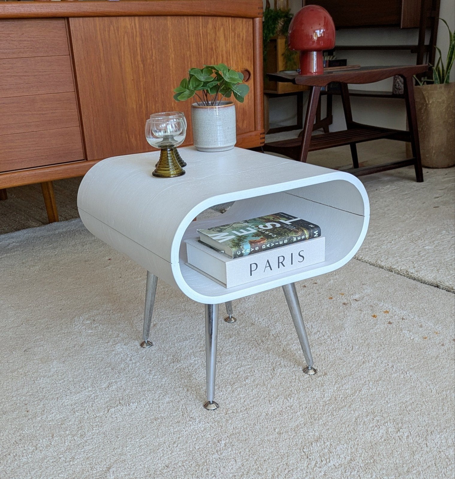 Salontafel bijzettafel Hooper, Minder dan 55 cm, ., Rond, Hooper