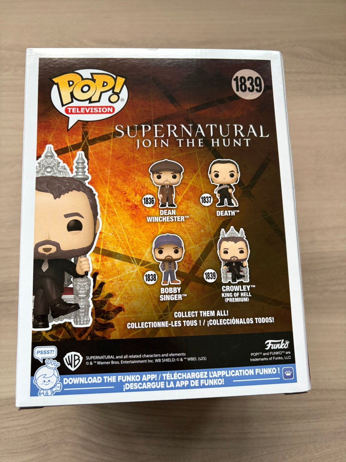 #1839 – Crowley King of Hell Funko Pop! Supernatural, Verzamelen, Funko Europe, Ophalen of Verzenden, Zo goed als nieuw, 4th floor, 1 Queen Caroline St, London W6 9YN, Verenigd Koninkrijk