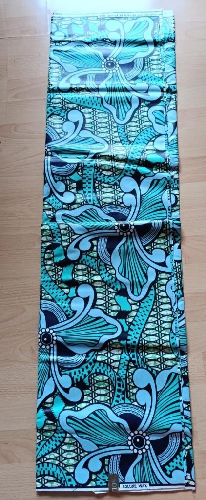 Kleurrijke Afrikaanse stof (wax print), Overige kleuren, Ophalen of Verzenden, 30 tot 120 cm, Katoen