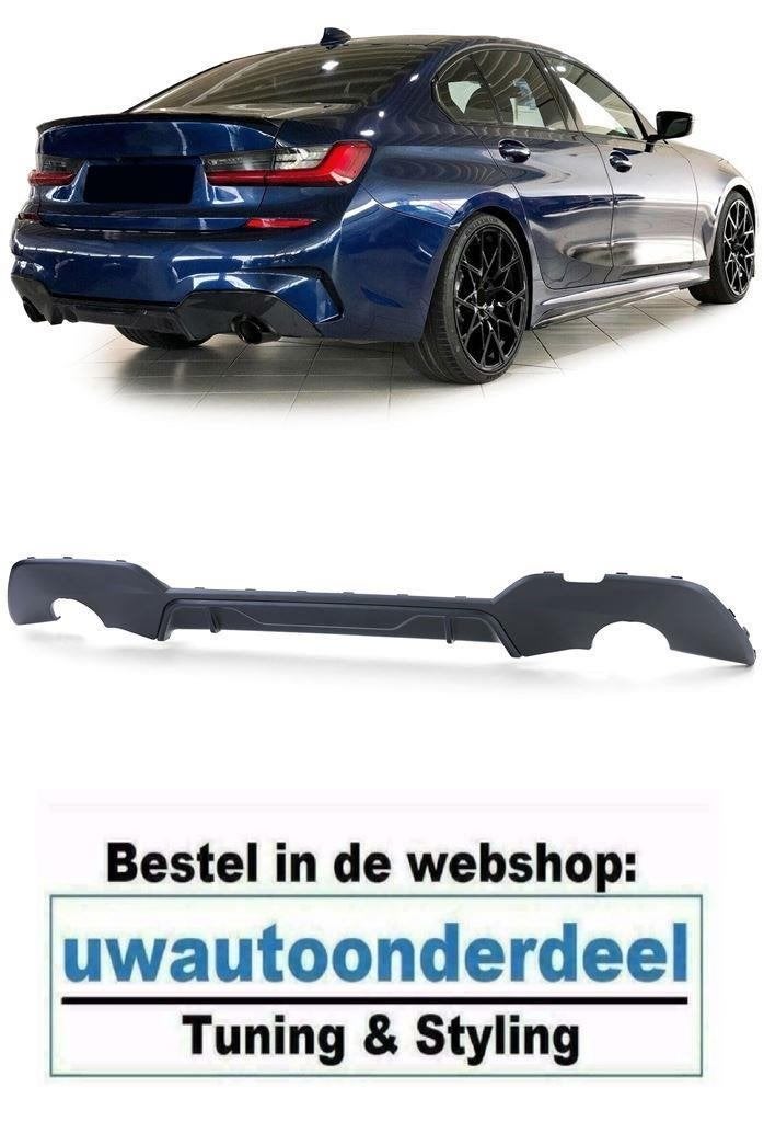 Achterbumper Diffuser Mat Zwart Voor Bmw 3 serie G20 M Pakke, Auto diversen, Verzenden, Automotive Parts, A.parts@hotmail.nl, Trasmolenlaan 12 3447 GZ Woerden