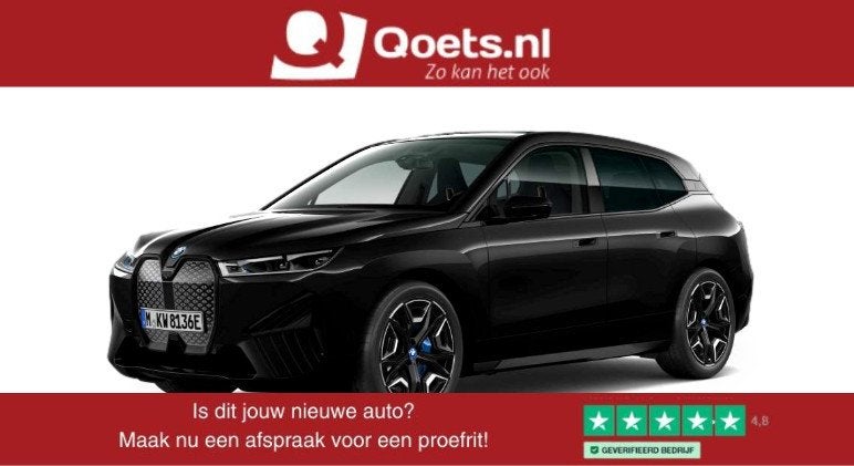 BMW iX xDrive50 High Executive 112 kWh Sportpakket - Trekhaa, Auto's, BMW, Automaat, Parkeerassistent, Gebruikt, Zwart