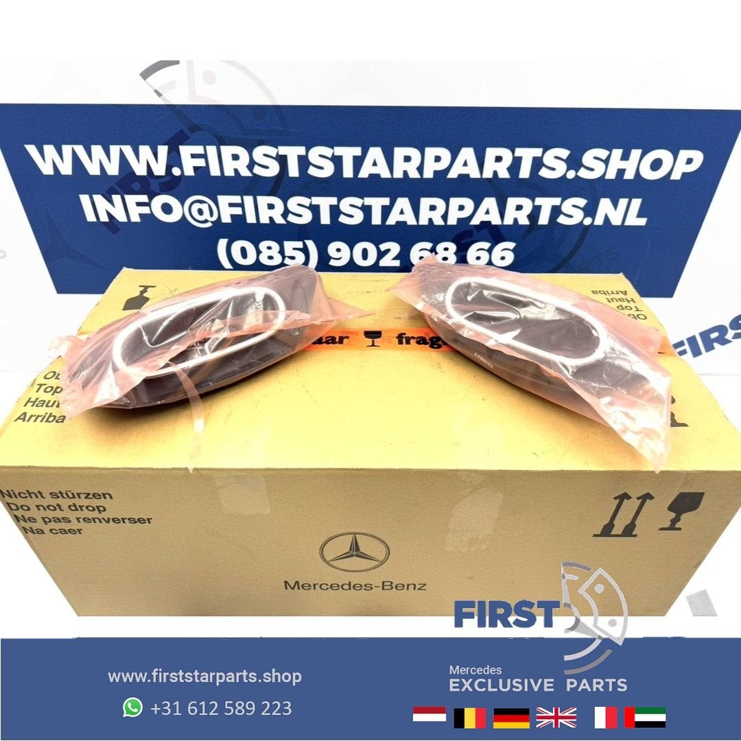 H247 GLA UITLAAT SIERSTUKKEN SET A2478850606 A2478850706 ori, Gebruikt, -, Ophalen of Verzenden, -